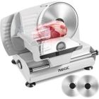 KNKA 7MAGIC SL518 Trancheuse Electrique - 200W - 2 x 19CM Lames dentelée et Lisse - Pour viandes, Jambon et Saucisson - détachable