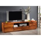 MASSIVMOEBEL24 Meuble TV 200x45cm - Bois massif de palissandre laqué - DUKE #123