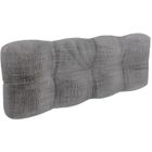 Coussins palettes Matelassé - Gris - Dossier 120x40 - 100% Polypropylène - Intérieur/Extérieur - POKAR