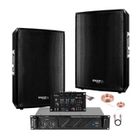 IBIZA SOUND Pack Sono 3000w - Ampli 1600w - Enceintes 2x700w - Table de Mixage USB BLUETOOTH - PA DJ MIX BAR CLUB DANSE ZUMBA FITNESS