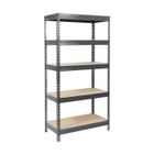 KARAT Étagère métallique de Rangement renforcée à Charge Lourde 5 Étages Gris anthracite 180 x 90 x 60 cm Charge Max : 875 kg