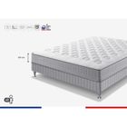 Ensemble matelas sommier 140 x 190 SIMMONS Hauteur 23 cm - Ressorts ensachés Sensoft - Fabriqué en France - SW1