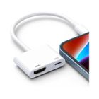 UPERFECT Adaptateur USB Lightning vs HDMI, AV OTG numérique, pour moniteur iPhone iPad iPod