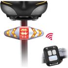 YOUKUKE Vélo Feu Arrière, Led Vélo Clignotant Lumière Télécommande sans Fil Étanche Direction Feu Arrière Vélo Avertissement Lumière pour Vé