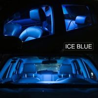 (Glace bleue)BADEYA Canbus pour 2003-2008 Renault Megane II 2 MK2 coupé voiture ampoule LED intérieur lecture dôme coffre Kit d'éc