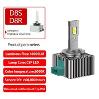 (2 ampoules.D8)D1S LED phares HID D2S D3S D4S D5S D8S pour BMW Benz Audi VW Plug & Play 1:1 à Turbo voiture Auto ampoule CBI HID p