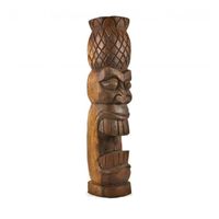 Tiki Painapo Polynésien en bois de Suar 50cm Marron