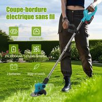 KASNLSAC Coupé Bordure Sans Fil Avec Batterie, Débroussailleuse à Gazon