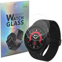 Verre Trempé pour Samsung Galaxy Watch 5 Pro 45mm [Lot de 2] Film Protection Ecran Montre Anti Rayure Phonillico®