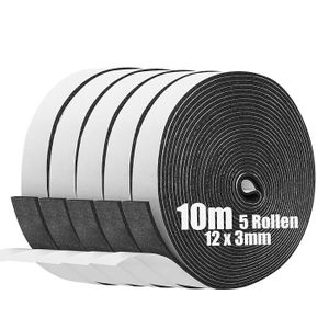 Ruban Mousse Adhésif 30x1.5mm - 5 Mètres, Pour Isolation Porte/fenêtre