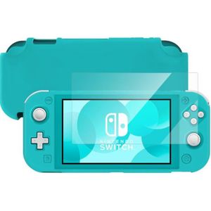 Accessoires de protection pour Nintendo Switch Lite – Étui en TPUR  transparent + verre trempé + 6 capuchons
