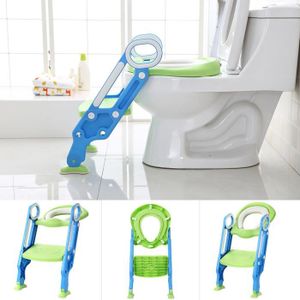 DoubleBlack Reducteur WC Enfant Avec Marche Réducteur Toilette Escalier Bleu 