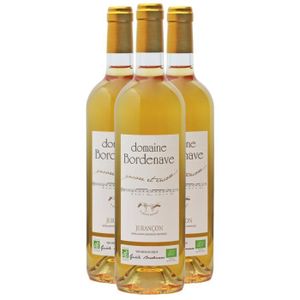 VIN BLANC Jurançon Moelleux Encore et encore Blanc 2020 - Bio - Lot de 3x75cl - Domaine Bordenave - Vin Doux AOC Blanc du Sud-Ouest