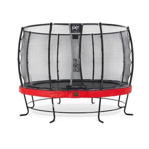 TRAMPOLINE Exit - Elegant Premium trampoline ø366cm avec safetynet Deluxe - Rouge