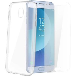 Bleu TPU Silicone Souple Bumper Case Cover Premium Non Slip Surface Housse Etui Anti-Choc Anti-Rayures Aksuo Coque for Samsung Galaxy J7 2017 Texture de la Peau 