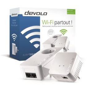 DEVOLO Magic 2 WiFi next - Starter Kit - 2 adaptateurs CPL - 2400 Mbit/s -  Cdiscount Informatique