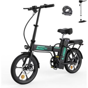 VÉLO ASSISTANCE ÉLEC HITWAY Vélo électrique E-Bike Pliable 16