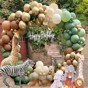 Décoration anniversaire 2 ans - Thema jungle - 36 pièces