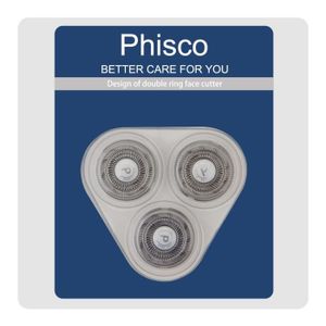 LAME DE RASOIR SEULE Phisco Pack de 3 Têtes de rechange de Rasoir Rotatives pour Phisco  série de rasoirs électriques Hommes