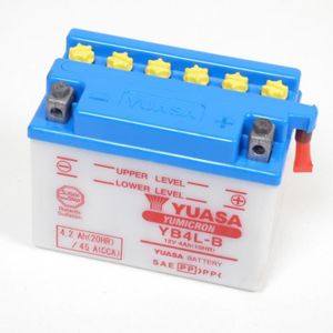 BATTERIE VÉHICULE Batterie Yuasa pour Moto Kawasaki 125 KMX 1986 à  2003 YB4L-B / 12V 4Ah