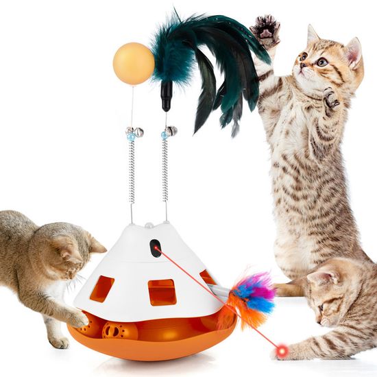 Jouet Interactif Pour Chat - Balle Intelligente 3 Modes (rapide, Lent, Interactif) - Rechargeable USB-C, évite Les Obstacles