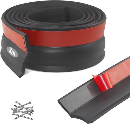 Bande Étanchéité Caoutchouc Annlpoy 3M - Joint Portière/Pare-brise Voiture, Anti-Bruit, Anti-Poussière
