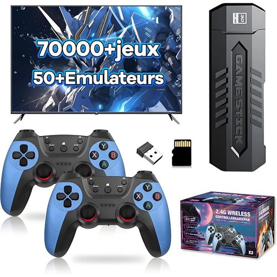 Console De Jeux Rétro 4K - 60 000 Jeux, 70 Émulateurs, Plug And Play - Clé USB Compacte Pour TV