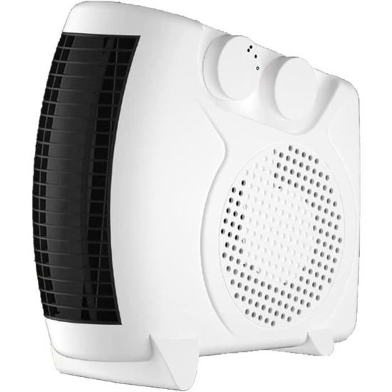 Radiateur Soufflant 600W En Céramique PTC - 3 Modes, Portable Et Silencieux, Noir - Chauffage D'Appoint Économique