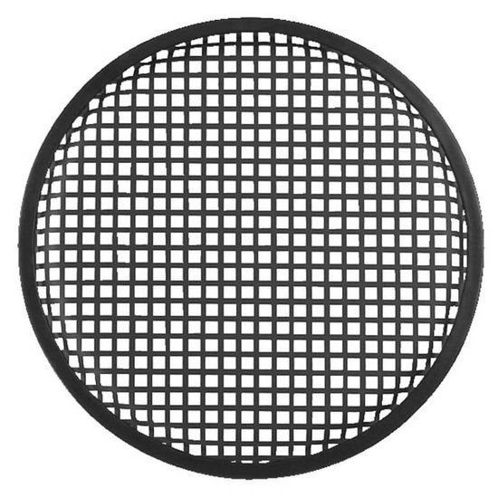 Lot De 2 Grilles De Protection Pour Haut-parleurs 30 Cm – Plastique Noir, Anti-rayures Et Anti-poussière, Compatibles DIY Et Voiture
