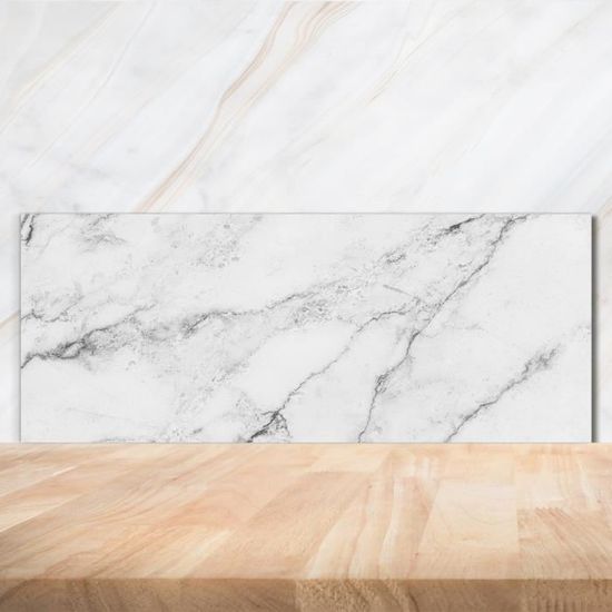 Tulup Panneaux De Cuisine Sur Verre - 125x50cm - Champ De Lavande