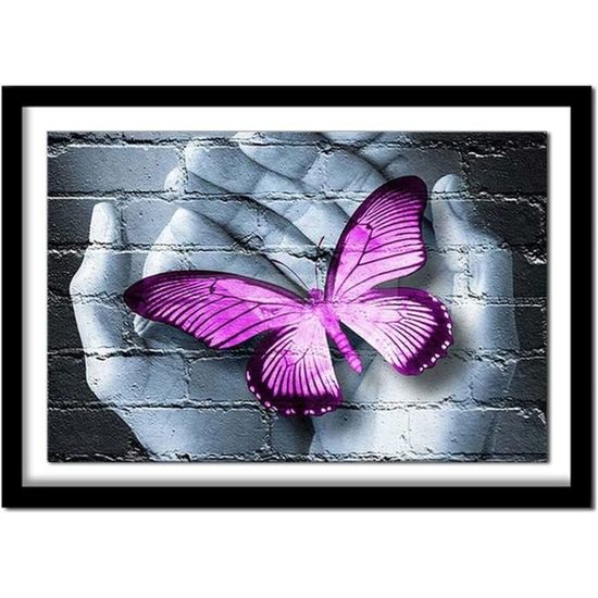 SHEGZHUC Peinture Diamant Colombe Sur Les Mains 30 X 40 Cm