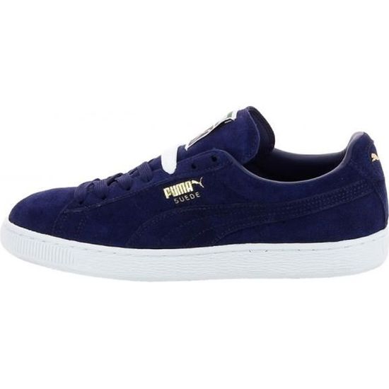 puma suede bleu blanc