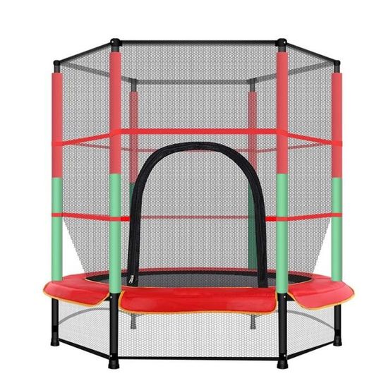 Aufun Ensemble complet de trampoline d'extérieur pour enfants avec filet de sécurité et Aufun Ensemble complet de trampoline d'extérieur pour enfants avec filet de sécurité et