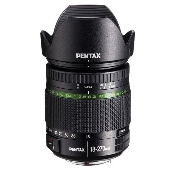 Objectif PENTAX SMC DA 18-270mm f/3.5-6.3 SDM pour Reflex