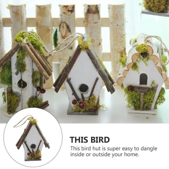 1pc fait à la main nid d'oiseau décoration de jardin de maison décorative (style aléatoire)   VOLIERE - CAGE OISEAU