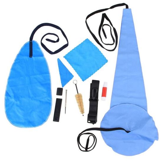 Kit De Nettoyage Pour Saxophone - 2 Chiffons Doux Bleus, Entretien Facile De Votre Instrument