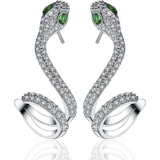 Yumilok Boucle D'oreille En Argent 925 Bague D'oreille Femme Fille La