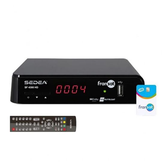 Récepteur Satellite SEDEA ST-5300HD TNT SAT - Carte Incluse (Occasion, Fonctionnel)