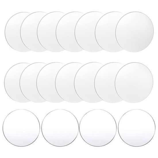 18 PièCes Disque Acrylique Transparent 4 Pouces Cercle Feuille Acrylique  Cercle éPais Ronds Acryliques Blancs Panneau Acrylique - Cdiscount  Beaux-Arts et Loisirs créatifs