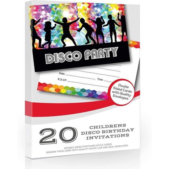 Edition Colibri (10974 FR Lot de 10 Cartes d'invitation BALLONS COLORÉS en Français pour un anniversaire d'enfant ou pour une fête avec ballons