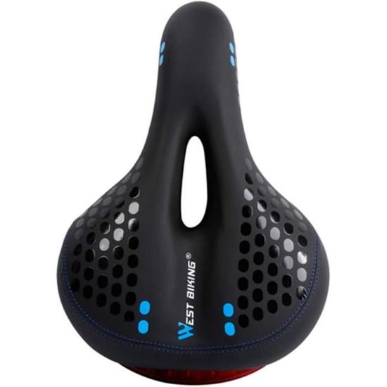 Selle De Vélo Gel Confortable - Ergonomique Homme/Femme, Avec Bandes Réfléchissantes, Pour VTT, Route, Ville - 8