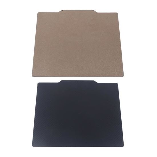 Plaque De Construction Imprimante 3D Acier Ressort 235x235mm - Double Face PEI/PEO, Magnétique, Compatible Ender 3, 5, Etc.