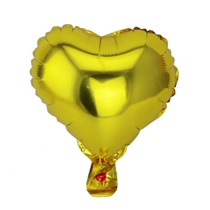 Ballon à hélium 10 pouces, gonflable en aluminium, en forme de cœur, pour  mariage, pour fête d'anniversaire, 20 pièces [3611EC2]