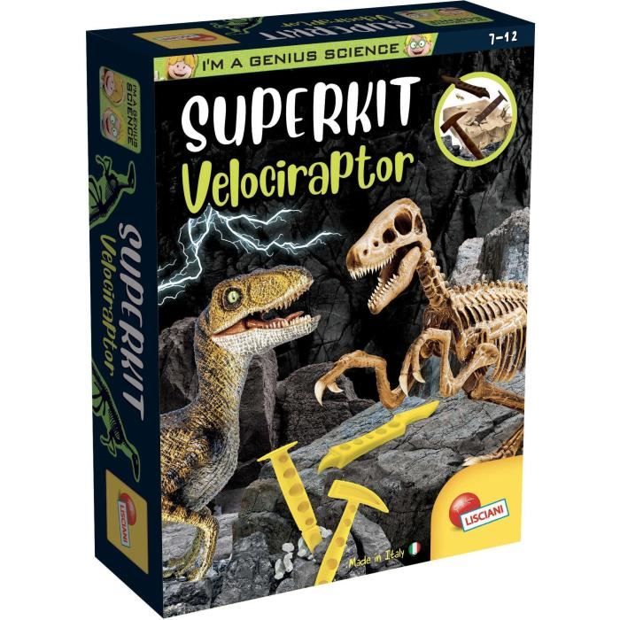 Super kit Velociraptor - Kit Scientifique - IM A GENIUS - Bloc à creuser