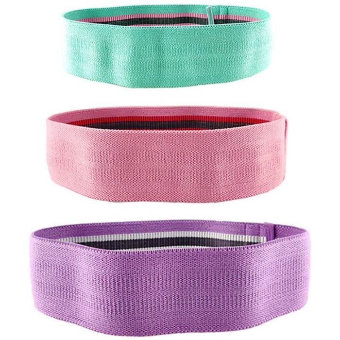 Fitness Bandes de Résistance, Bande Elastique Fitness Tissu pour Les Jambes et Les Fesses, Squat Sport, Bande Exercice Fessier Antid