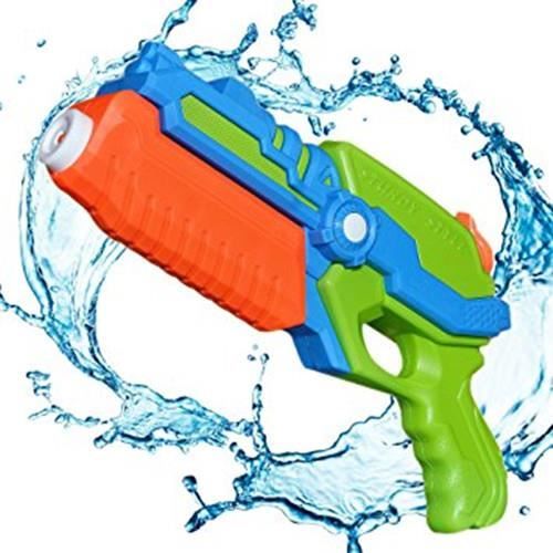 Pistolet a Eau Longue Distance 8-10m Design Portable pour Enfants et Adultes Jeux de Tir Couleur Aléatoire