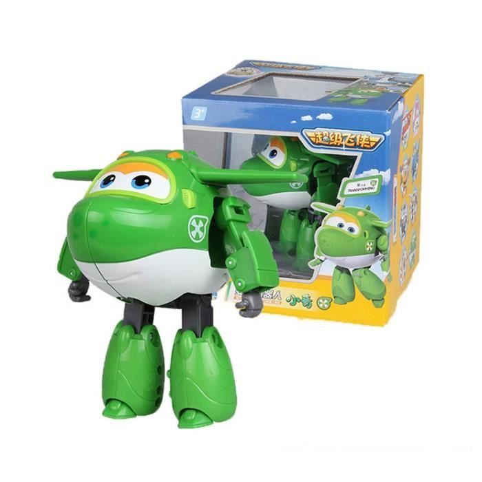 Super Wings Mira Avion Transformable Voiture Robot Jouet Transformable Personnages d'anime Cadeau de Garçon Noël 12CM