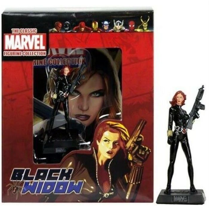 Black Widow Figurine 8 CM The Classic Marvel Collection Avec Livret Illustré