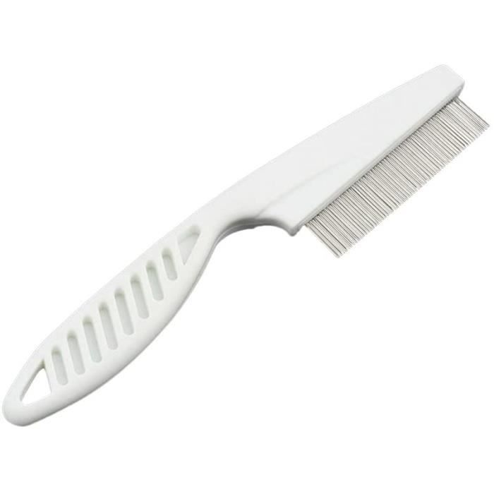 GANT DE BROSSAGE UEETEK Peigne anti poux et anti lentes Nettoyage des outils pour cheveux de brosse blanc1386