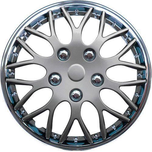 Autostyle Missouri Lot d'enjoliveurs Chromé/Acier 15-, 4 pièces